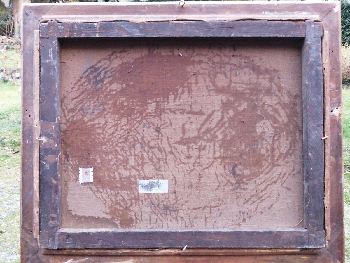 Paire De Paysage Romantiques  (huile Sur Toile) -photo-1