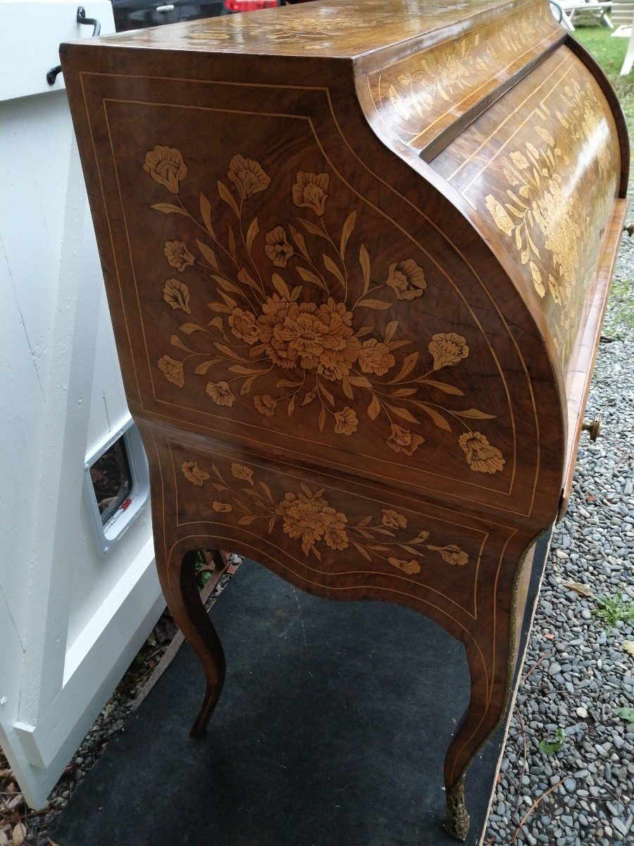 Secrétaire Marquetterie Hollandaise Début 19 ème -photo-3