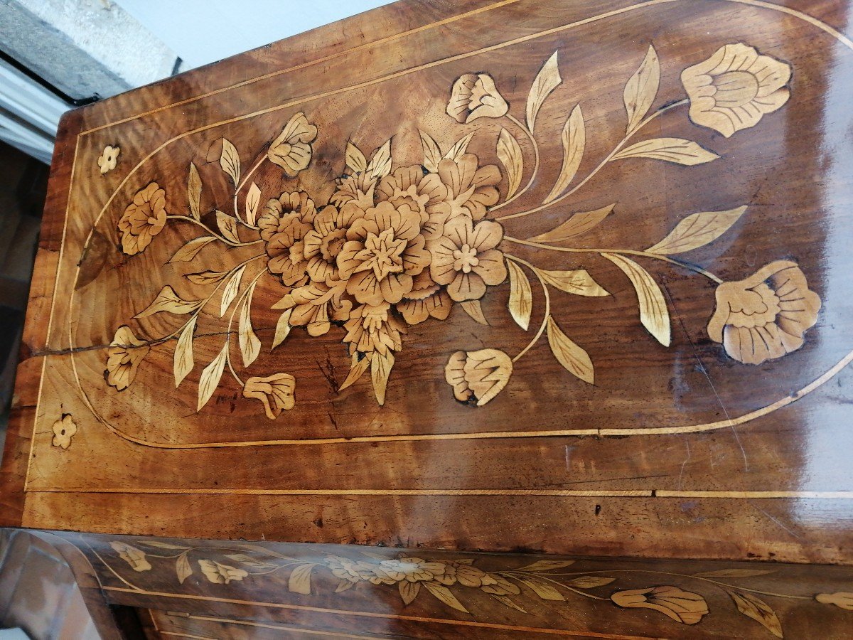 Secrétaire Marquetterie Hollandaise Début 19 ème -photo-2