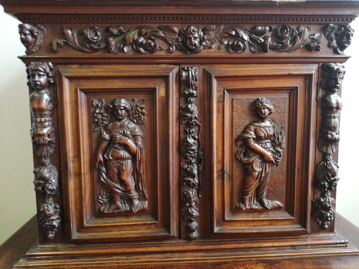 Buffet En Diminutif Style Renaissance En Partie 19 Eme-photo-2