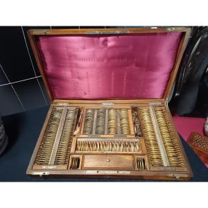 Mahogany Ophthalmologist's Case Late 19th Century