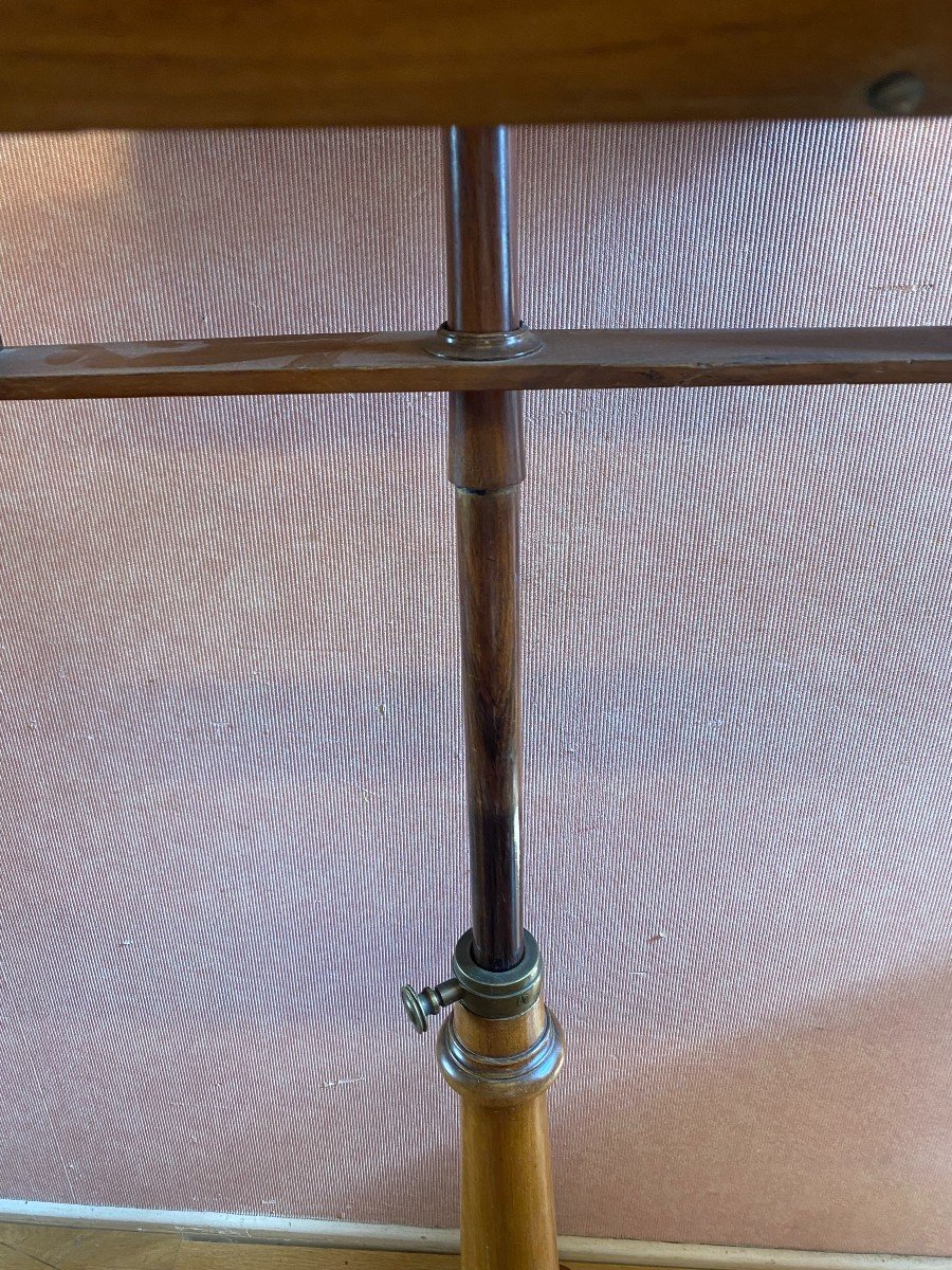 Pupitre double en acajou  à décor de lyre. Parfait état.-photo-3