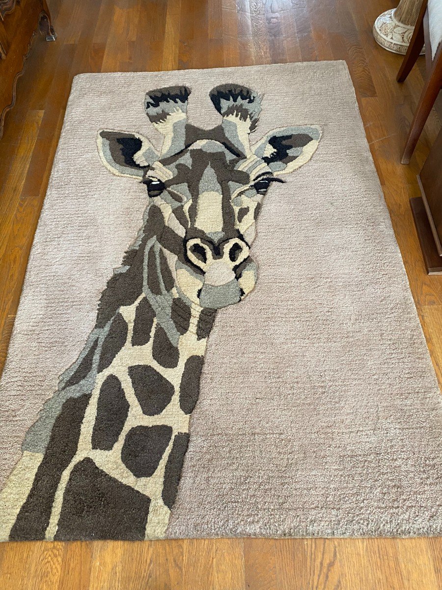 Tapestry Representing A Giraffe -photo-3