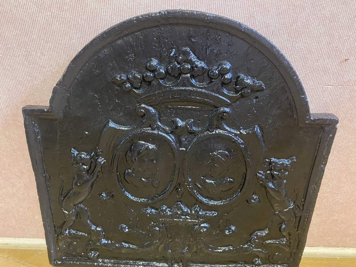 Plaque de cheminée en fonte-photo-3