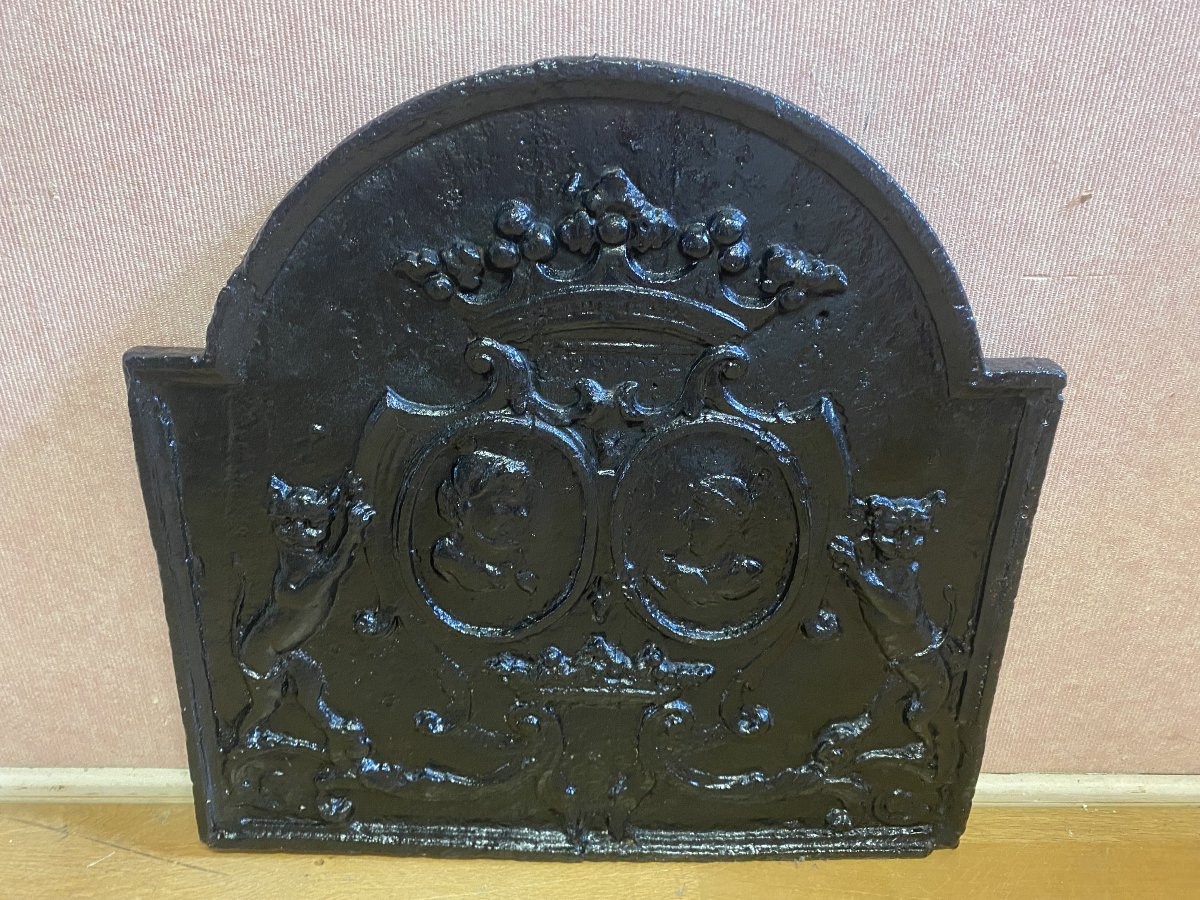 Plaque de cheminée en fonte-photo-4