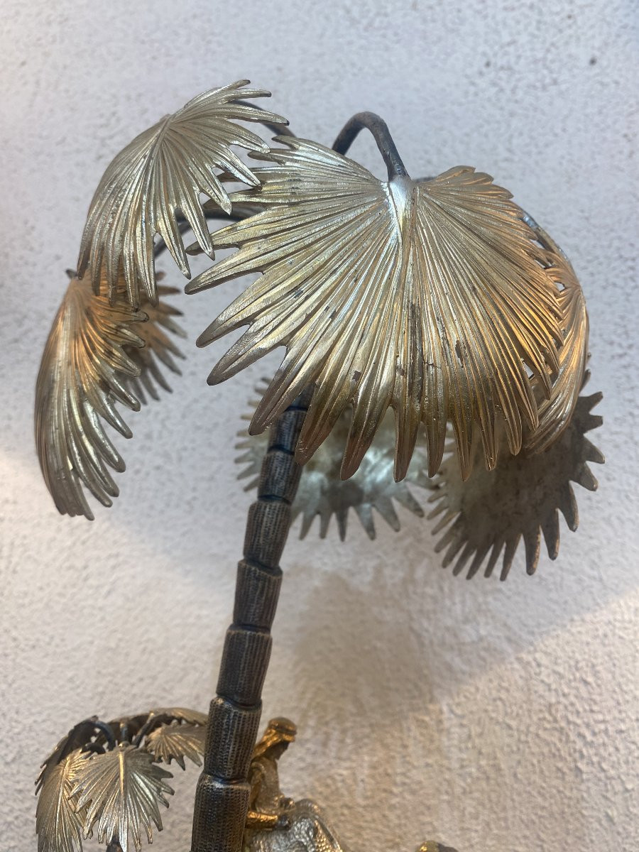 Sculpture figurant un méhariste dans une oasis-photo-5