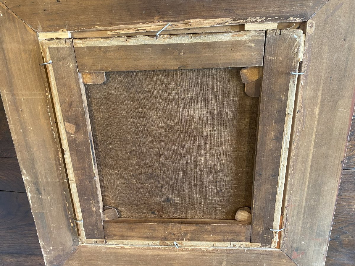 Oil On Canvas, Dutch Painting, 18th Century. Tavern Scene.-photo-4