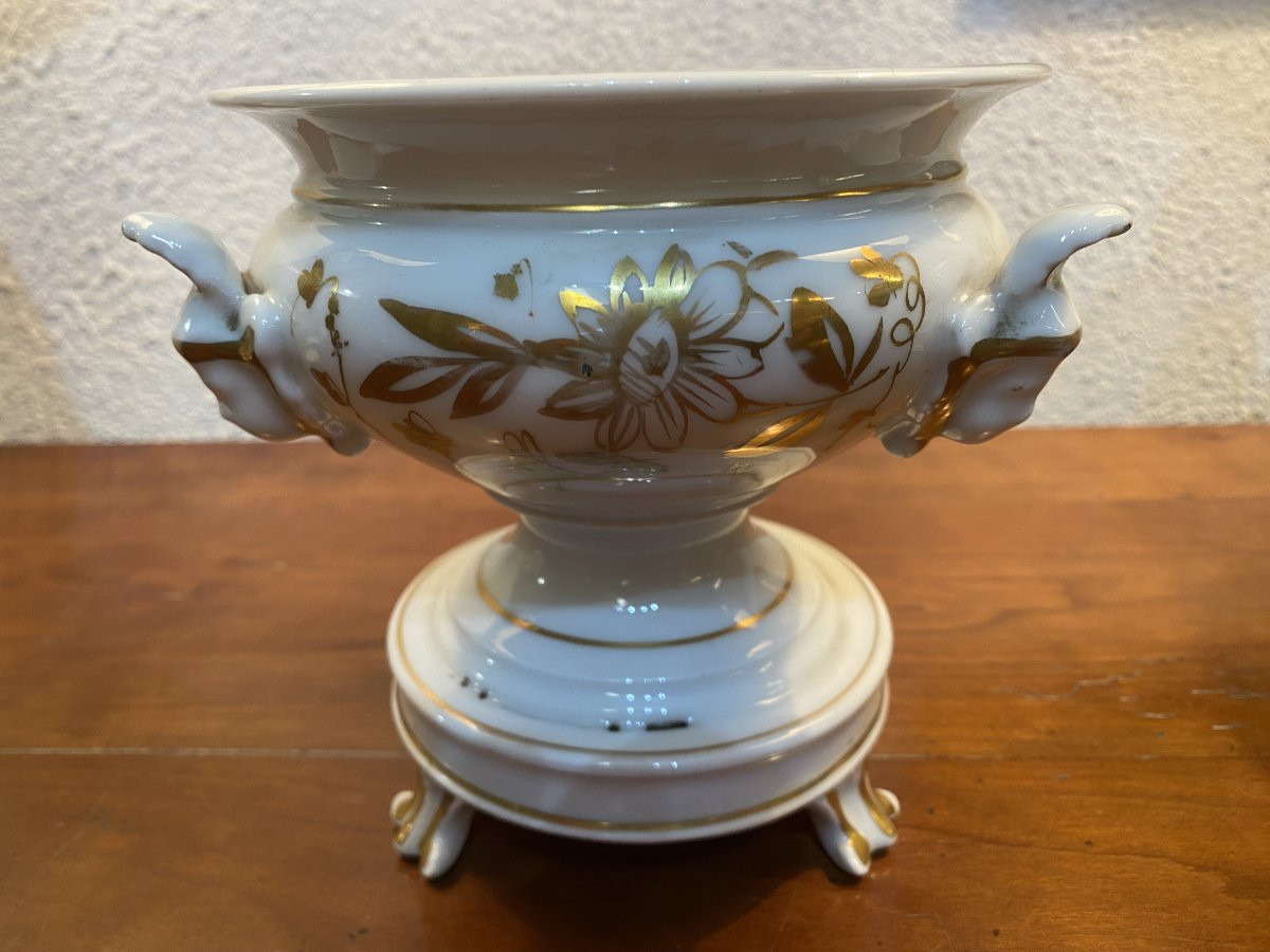 Drageoir en porcelaine de Paris-photo-3