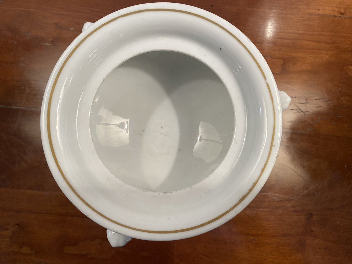 Drageoir en porcelaine de Paris-photo-5