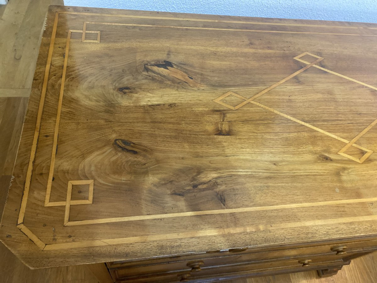 Louis Philippe Chest Of Drawers In Cherry Wood-photo-2