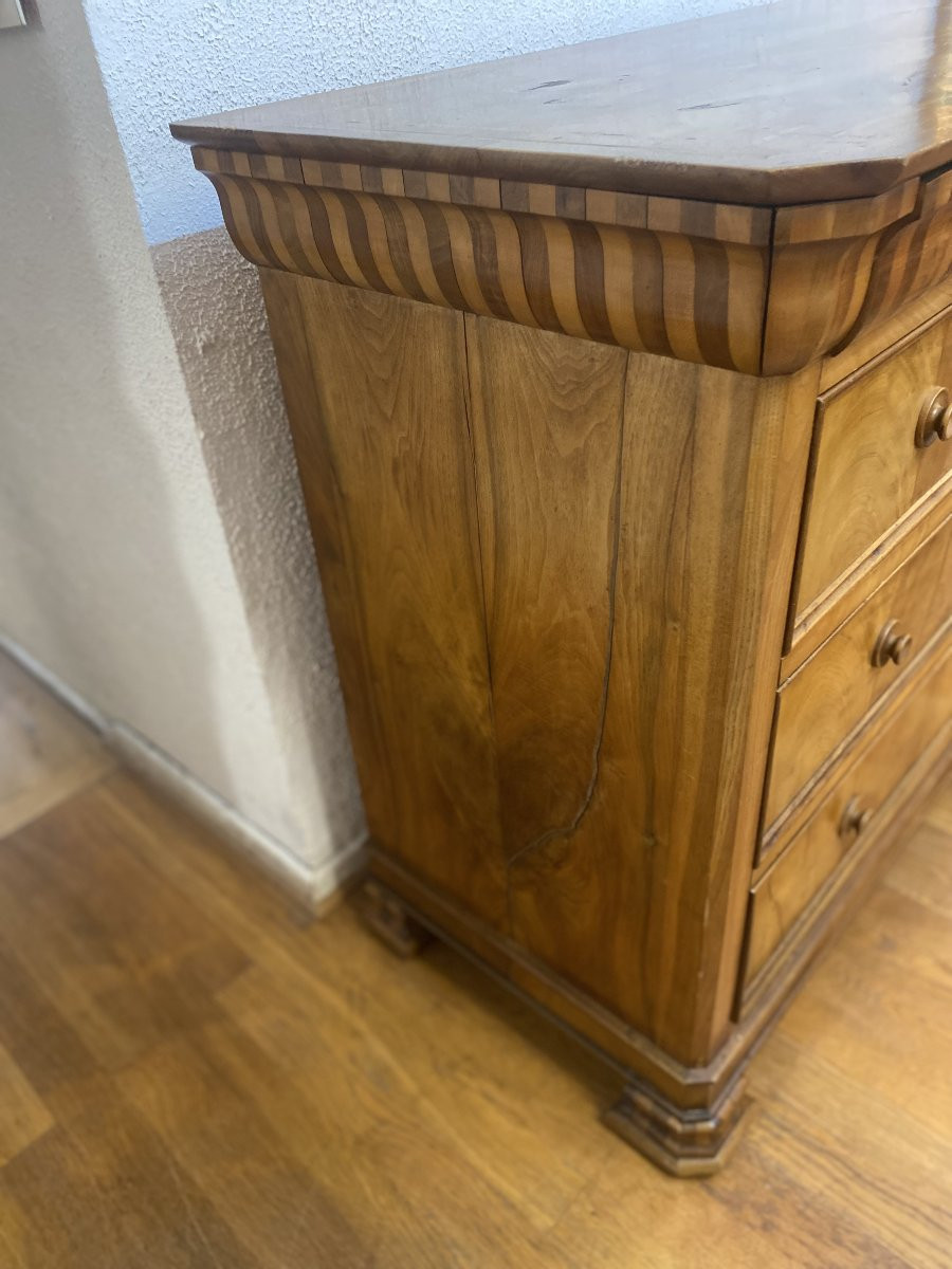 Louis Philippe Chest Of Drawers In Cherry Wood-photo-2