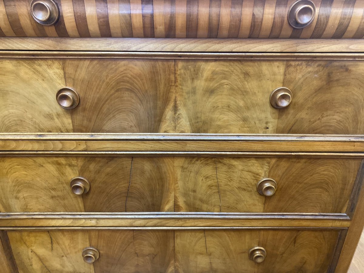Louis Philippe Chest Of Drawers In Cherry Wood-photo-7