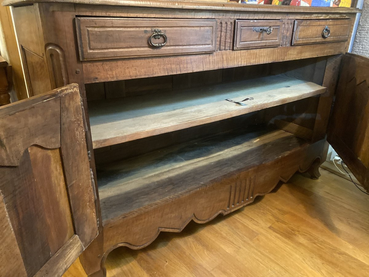 Rustic Walnut Sideboard, Mid-19th Century.-photo-3