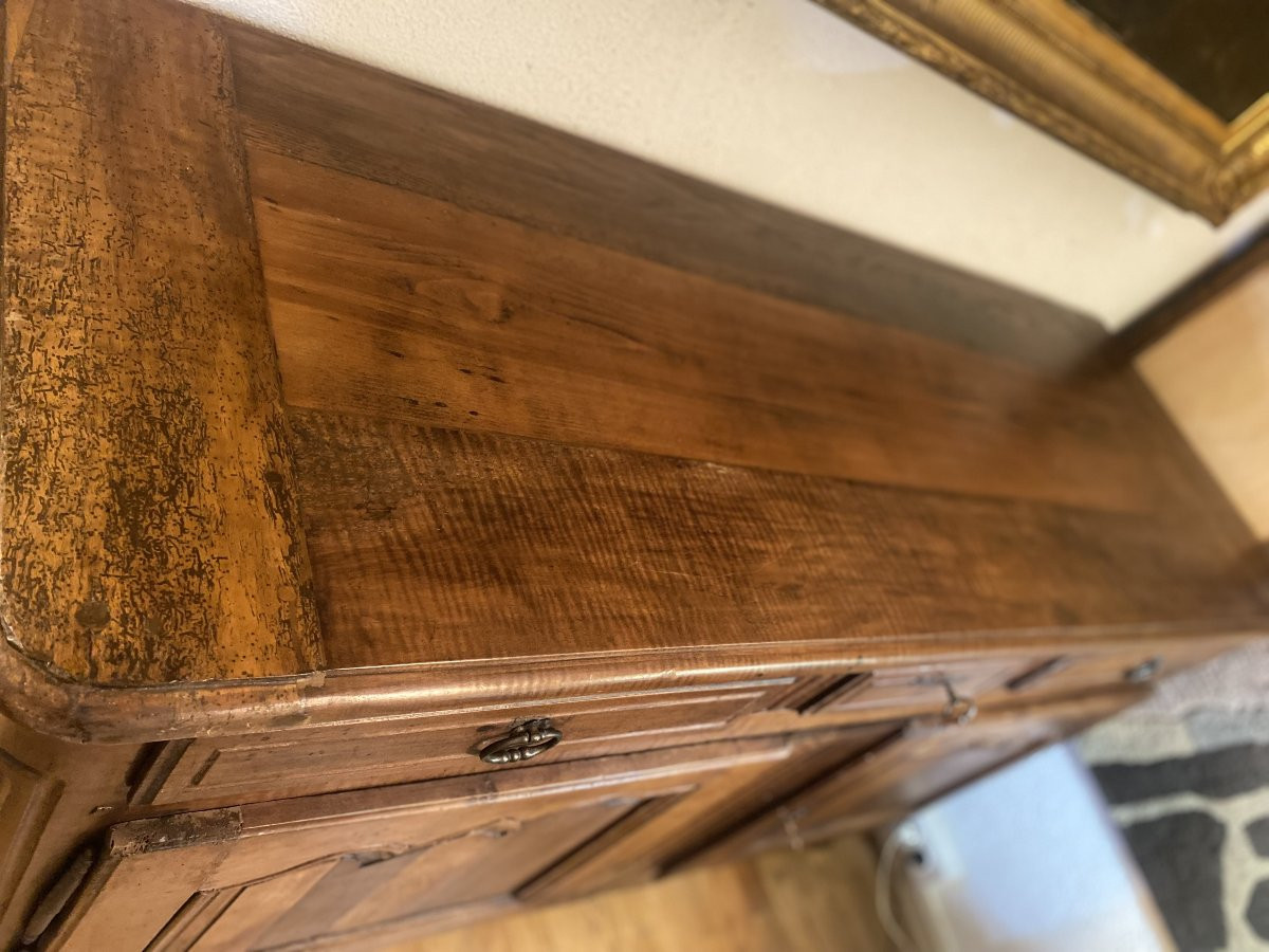 Rustic Walnut Sideboard, Mid-19th Century.-photo-4