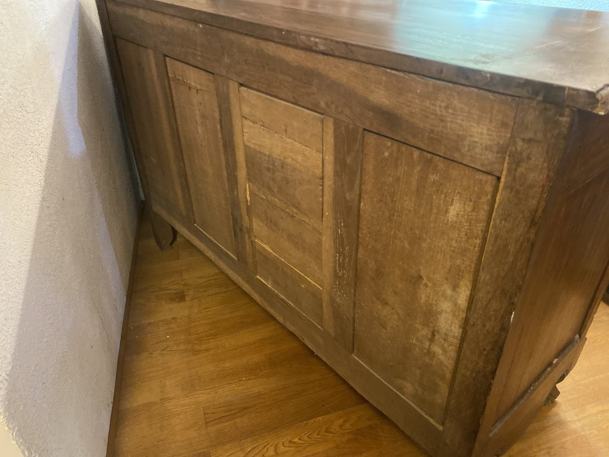 Rustic Walnut Sideboard, Mid-19th Century.-photo-1