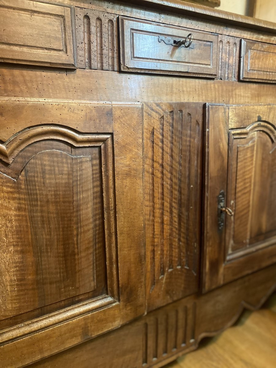 Rustic Walnut Sideboard, Mid-19th Century.-photo-4