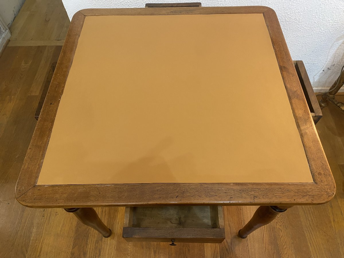 Louis Philippe Period Walnut Games Table.-photo-3