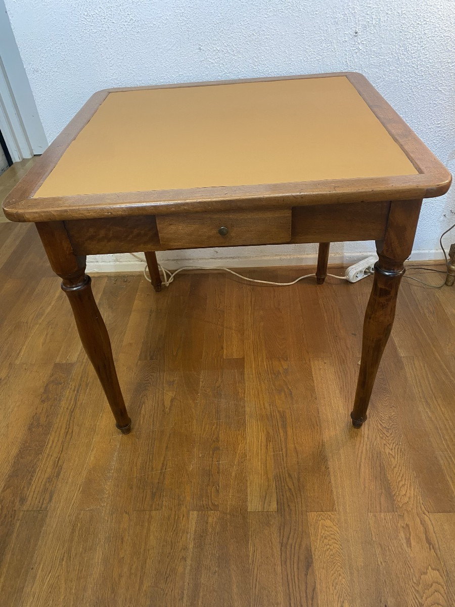 Louis Philippe Period Walnut Games Table.