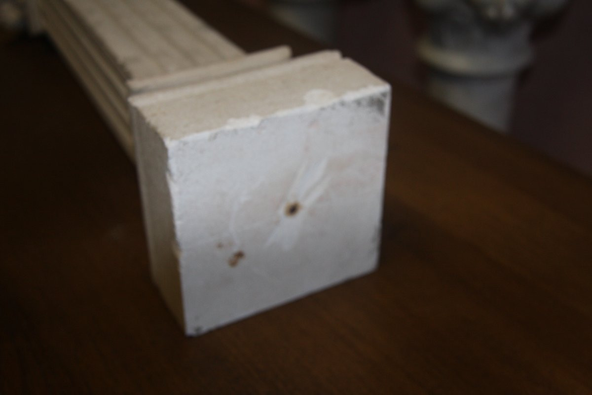 Pair Of Columns Made Of Reconstituted Stone.-photo-4