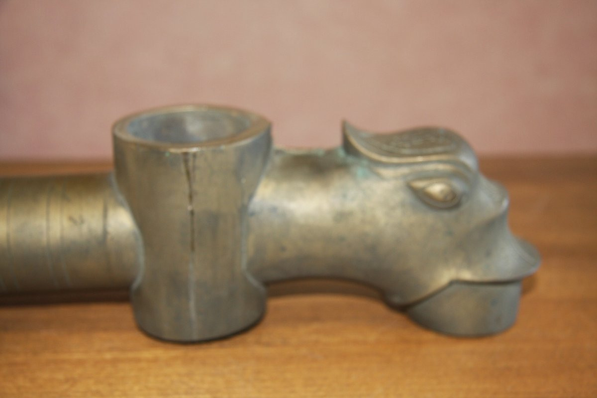 Important robinet de tonneau en laiton.-photo-2