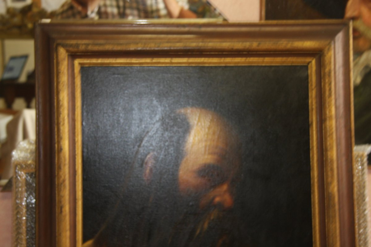 Huile sur toile , l'ermite"-photo-5