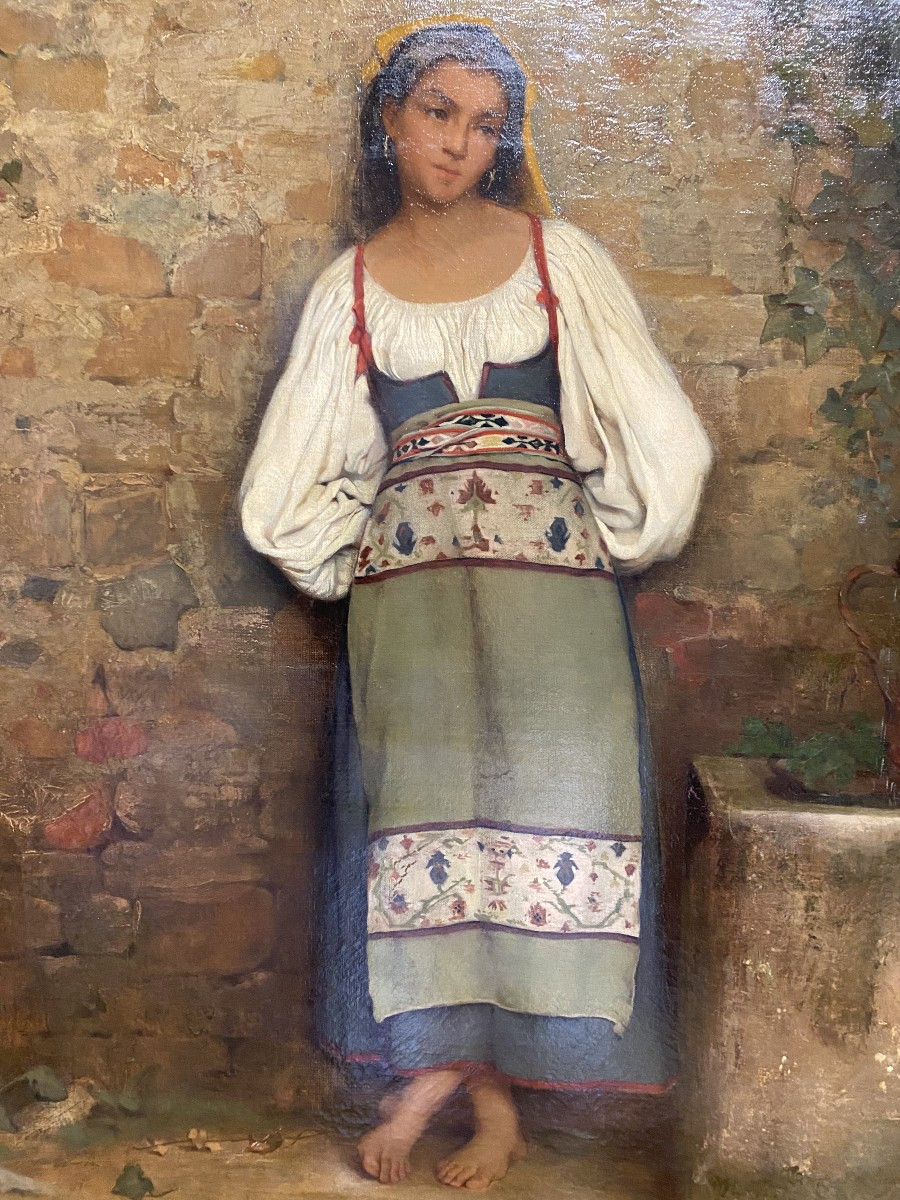 Huile sur toile signée élisa Koch 1867. (1833-1914)