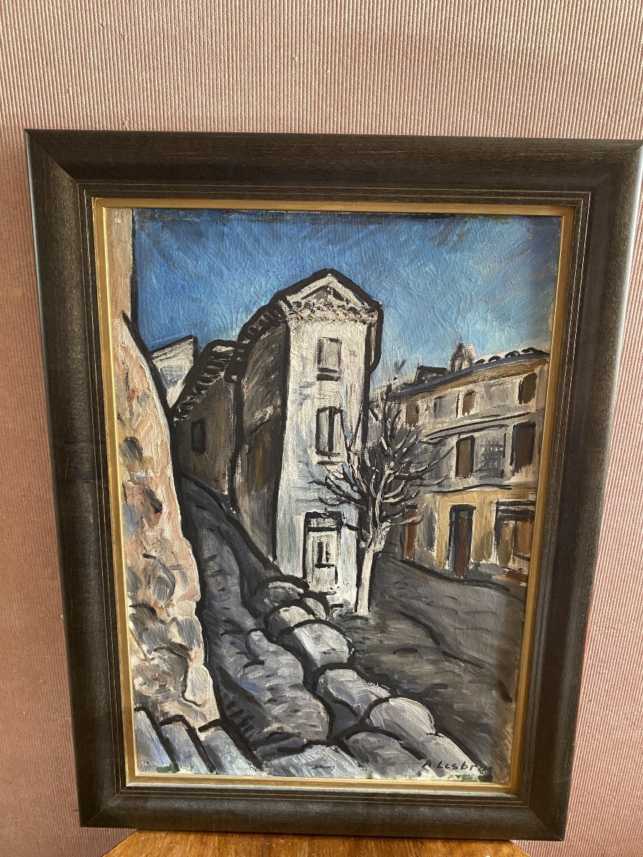 Oil On Canvas Signed By Alfred Lesbos (1873–1940)