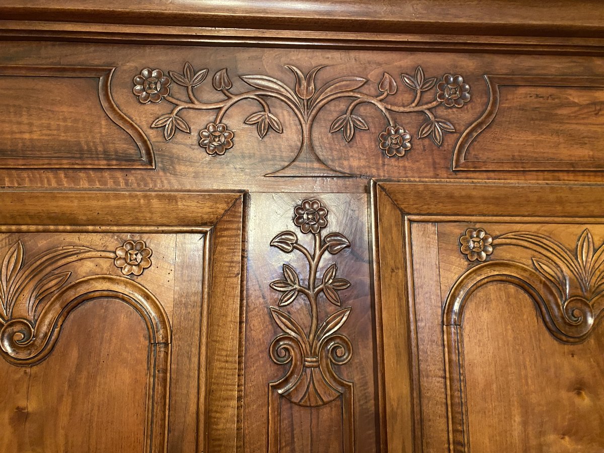 Bressane-style Cabinet, Oak And Walnut, Mid-19th Century.-photo-3