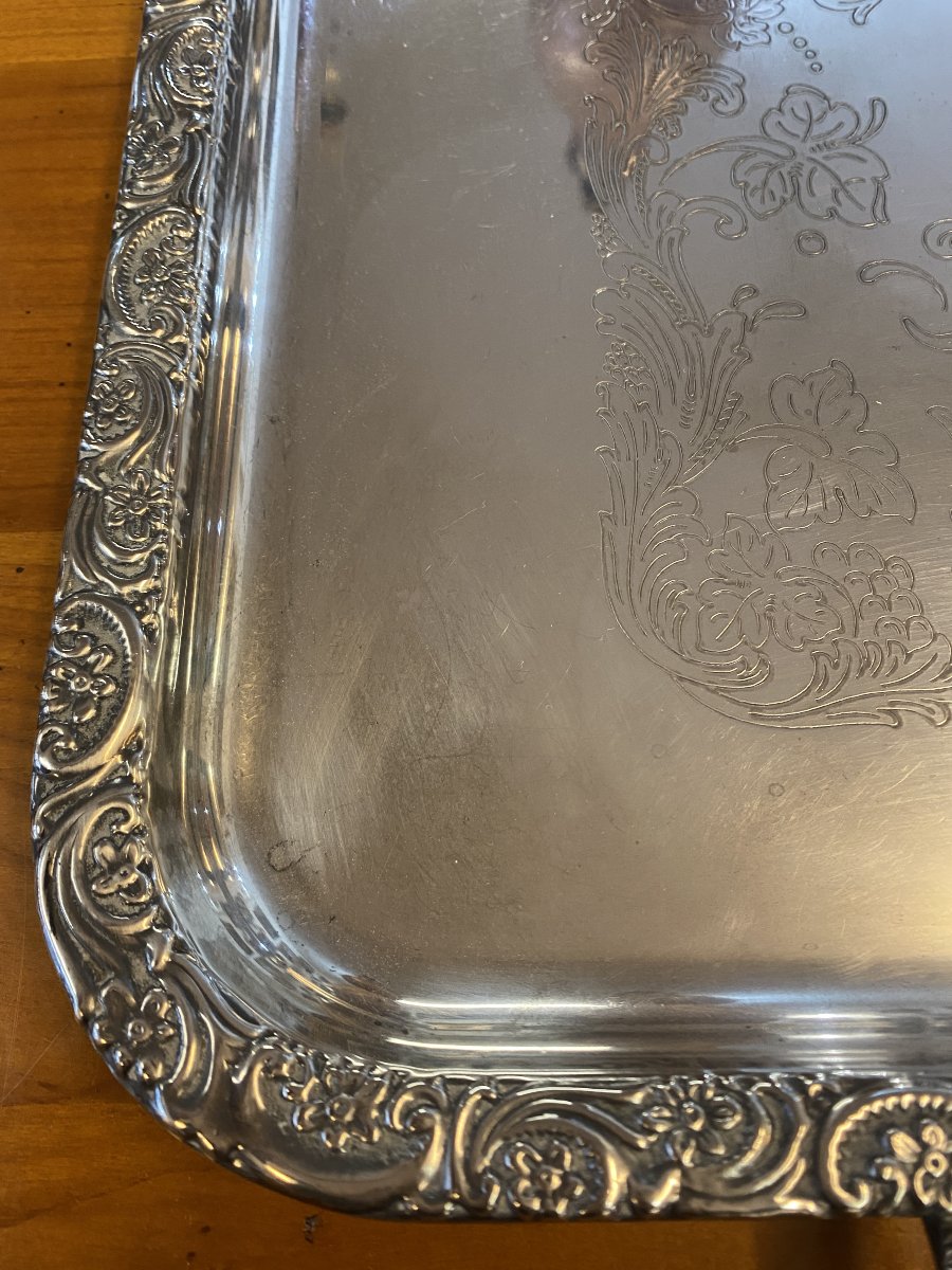 Silver-colored Metal Tray-photo-3