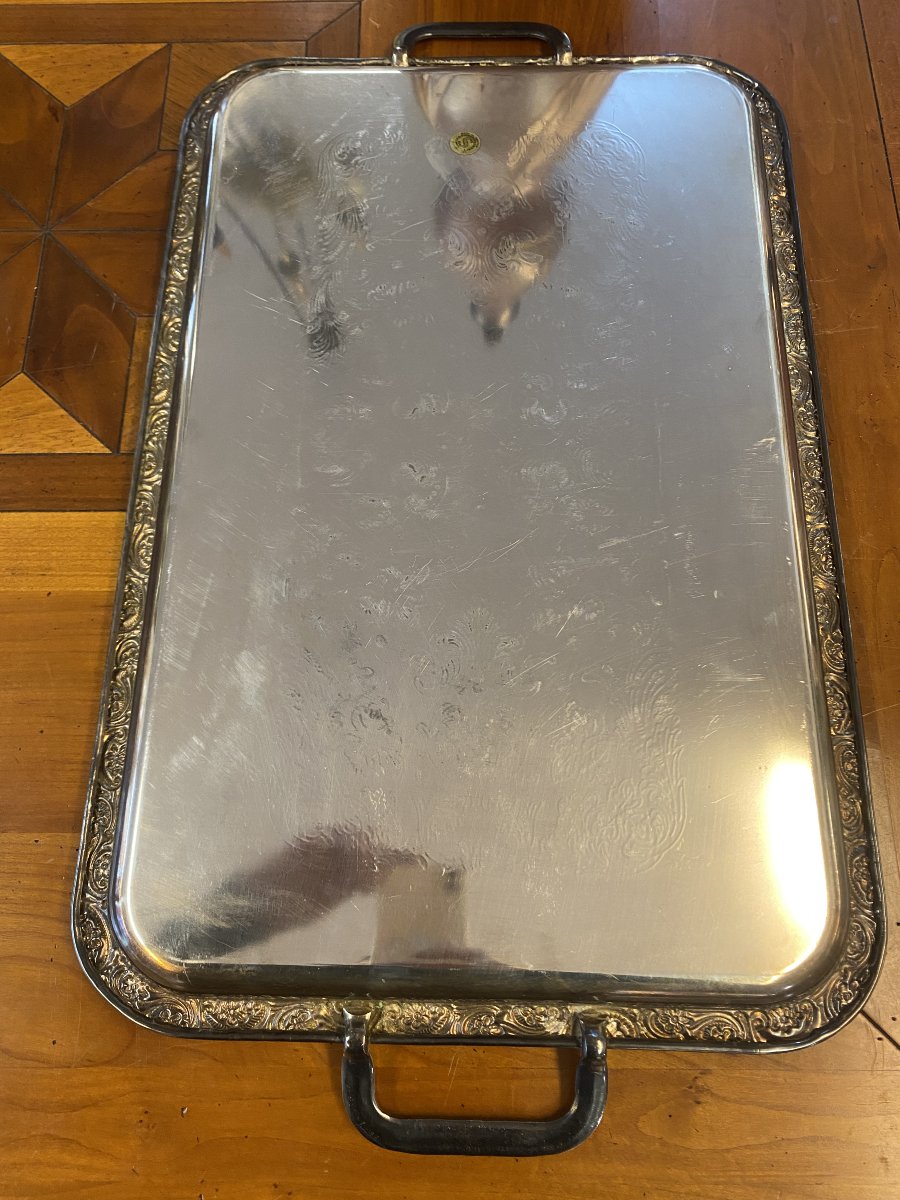 Silver-colored Metal Tray-photo-4