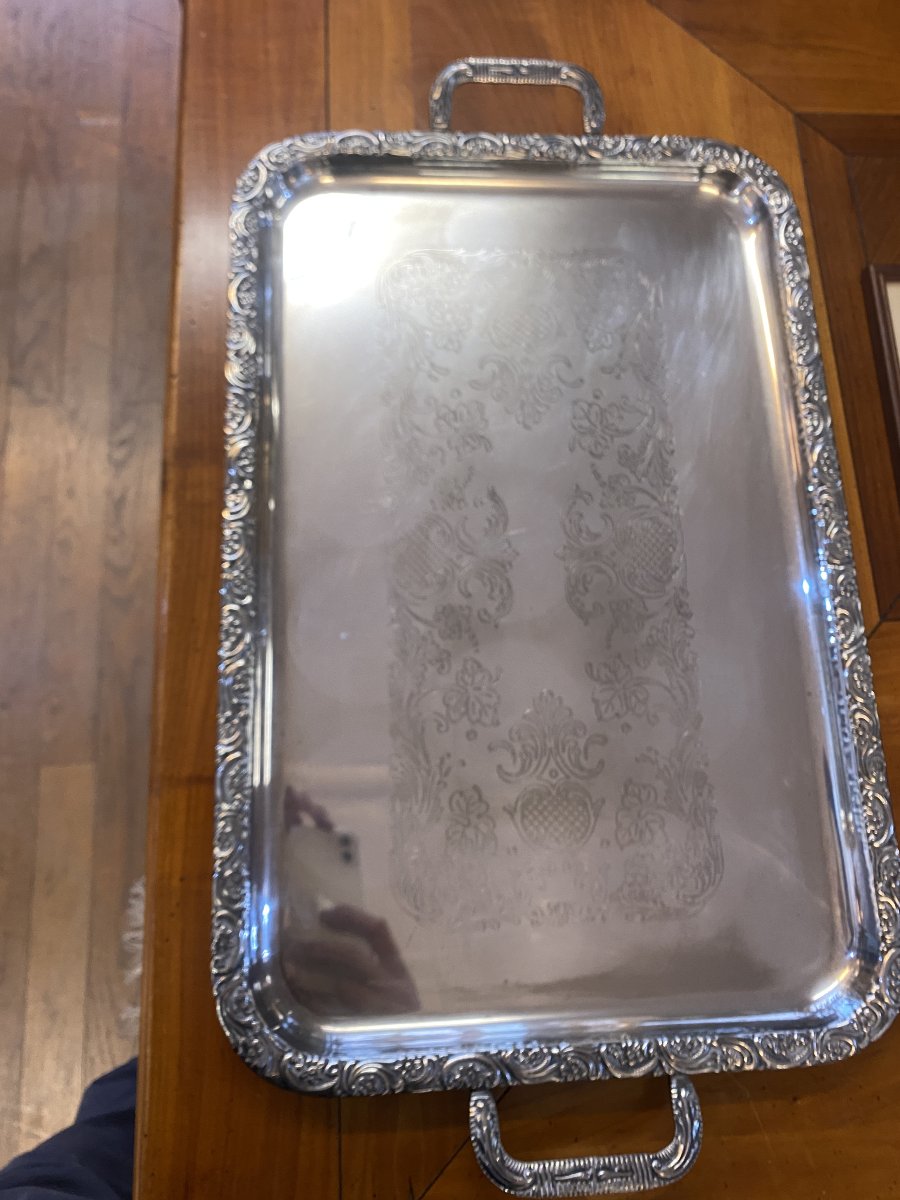 Silver-colored Metal Tray