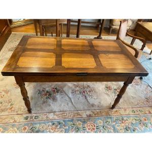 Walnut Leaf Holder Table, Jacob Feet, Perfect Condition.