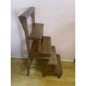 Beech Library Stepladder Chair