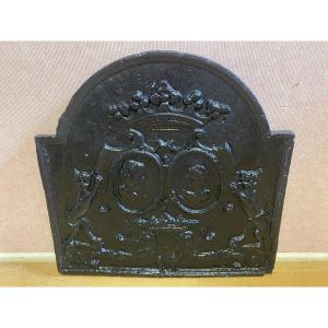 Plaque de cheminée en fonte