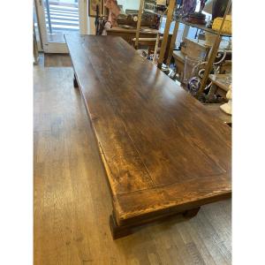 Table de ferme en chêne 3m x 0,86m x 0.76 m 