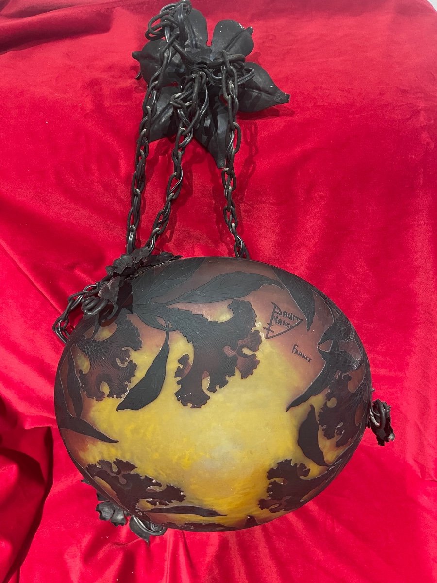 Vasque Plafonnier Daum Art Nouveau