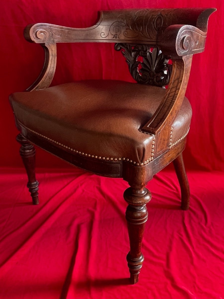 XIX Eme Gondola Office Armchair