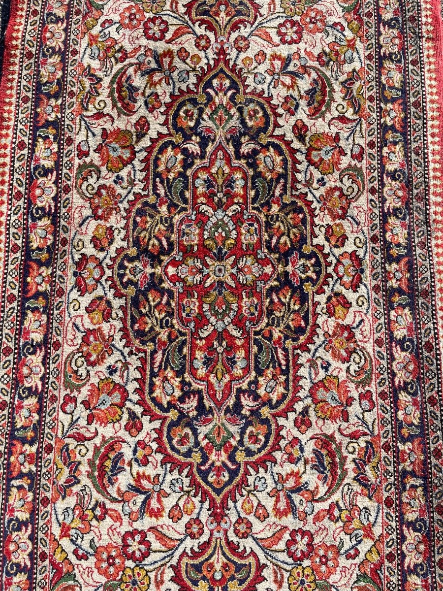 Tapis Persan Ghoum Iran Vers 1980 Laine Et Soie-photo-2