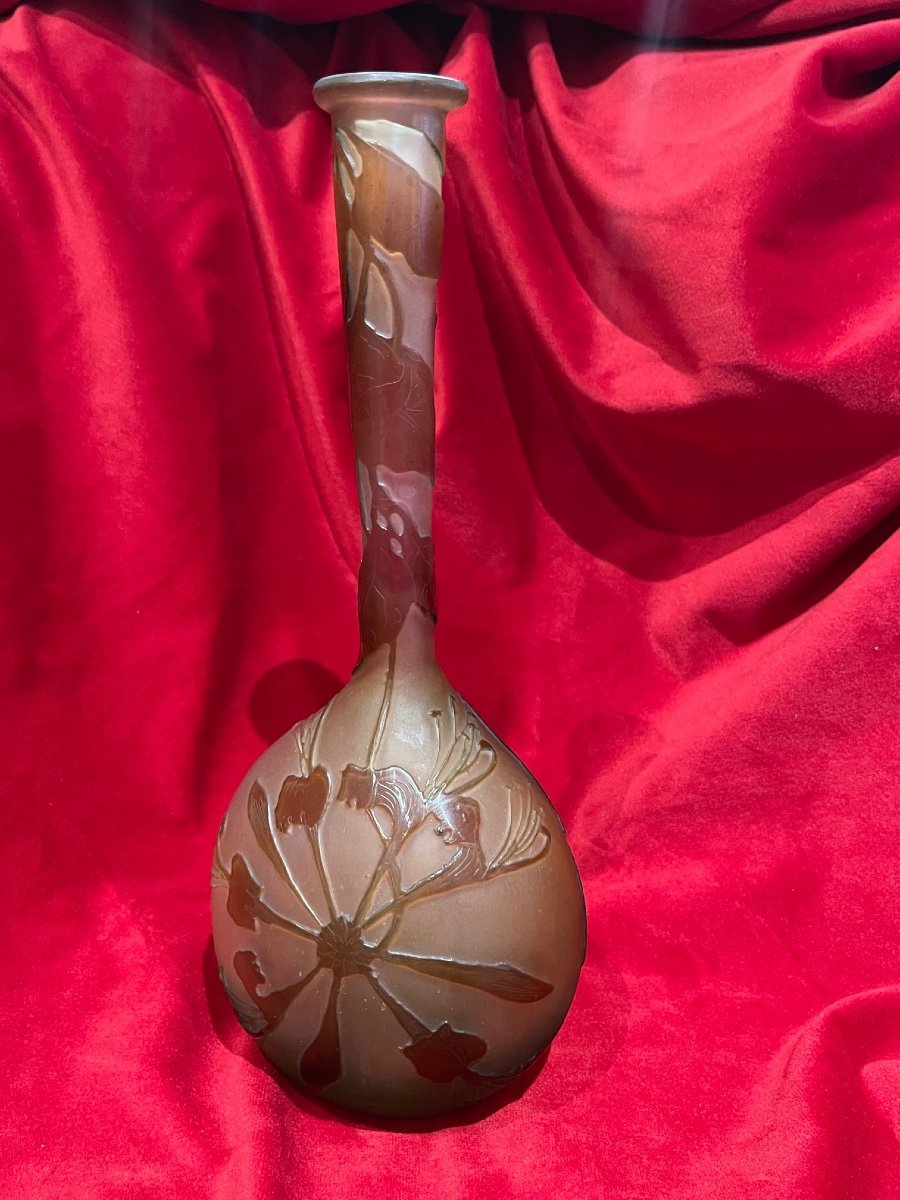 Vase Emile Galle Art Nouveau School Of Nancy