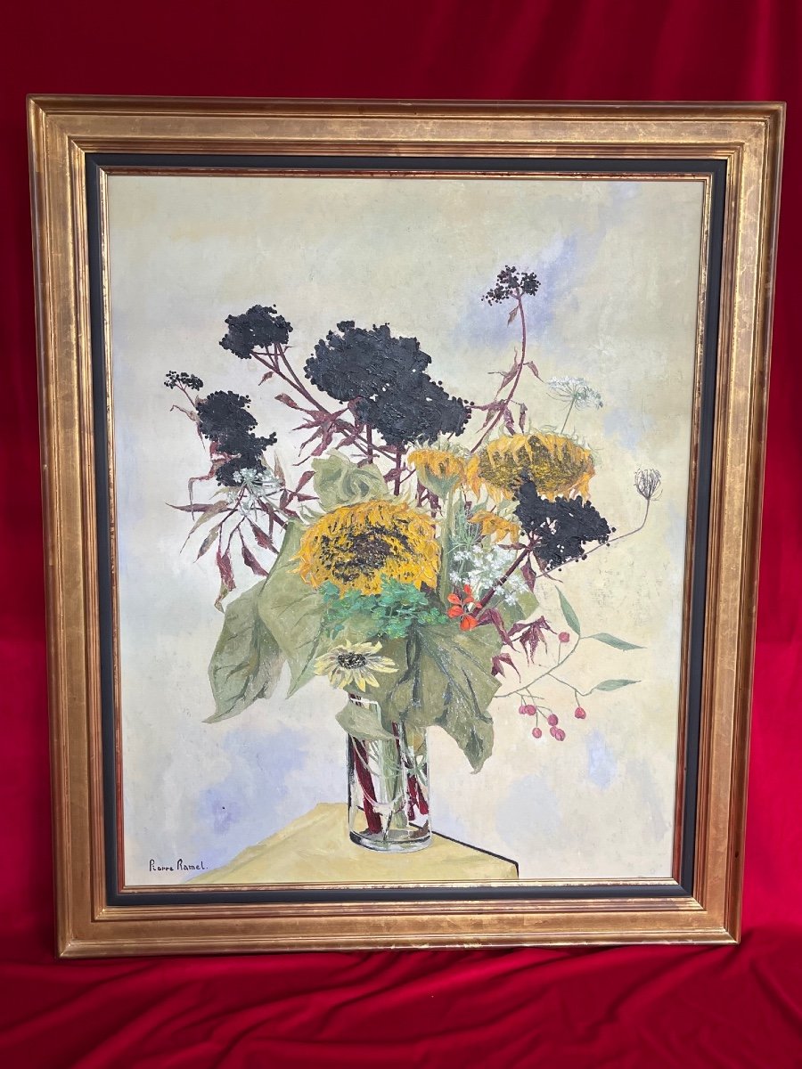 Tableau Huile Sur Toile Pierre Ramel 1927-1997
