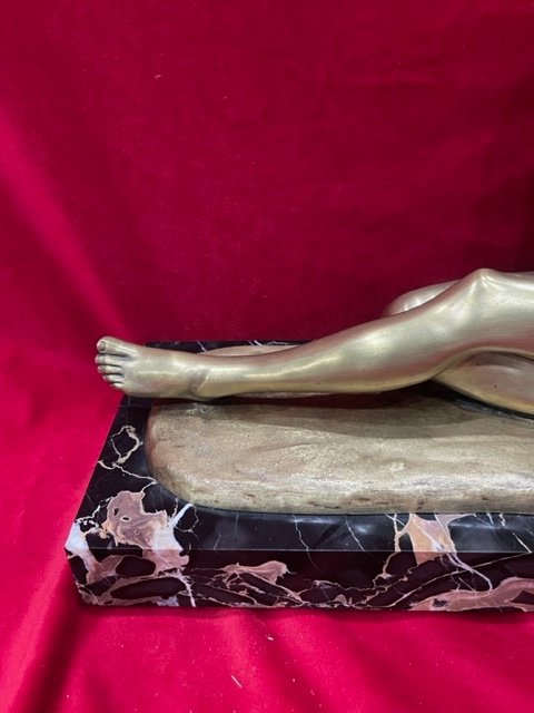 Art Deco Bronze Sculpture Statue 1930 Louis Riche 1877-1949-photo-3