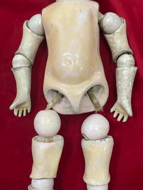 Exceptionnelle Poupee Porcelaine Bebe Schmitt-photo-3