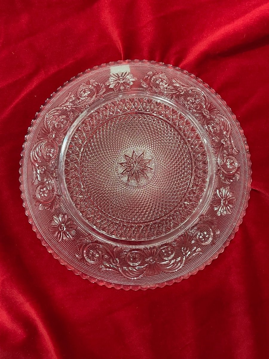 6 Baccarat Mode Arabesque Crystal Plates-photo-4