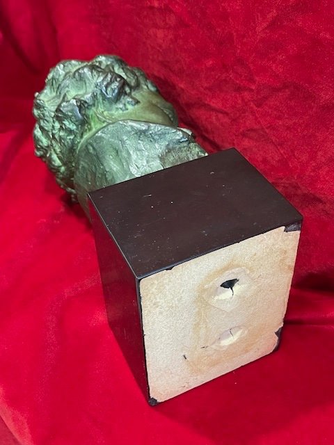 Buste Bronze Ludwig Van Beethoven Signe A.veriac-photo-2