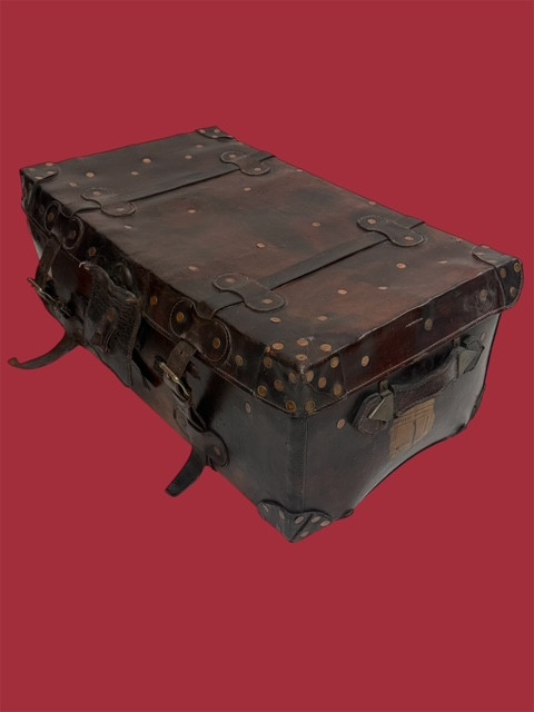 Corbain Usa Leather Travel Trunk