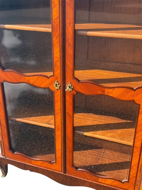 Pair Of Louis XV Style Display Cabinets From The 19th Century-photo-5
