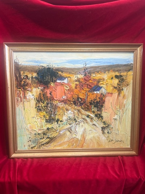 Oil Painting On Canvas By Jean-paul Surin 