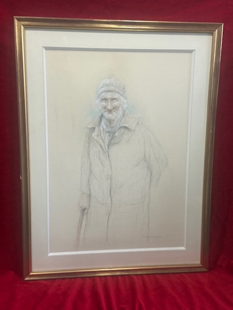 Pastel Pencil Painting Portrait Jean Scherbeck