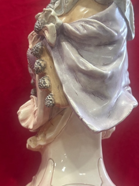 Bust Of A Young Elegant Victorian Woman, Art Nouveau, 19th Century-photo-6