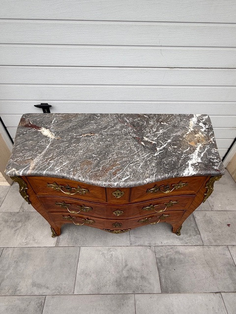 Paris Chest Of Drawers Louis XV Period Circa 1760 Stamped J;b; Galet Jean-baptiste Galet-photo-3